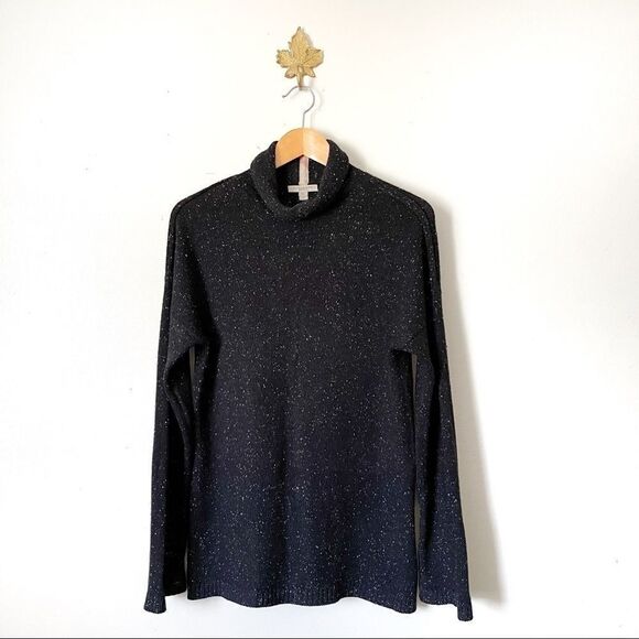 Burberry 100% Cashmere black turtleneck sweater XL - Picture 1 of 6